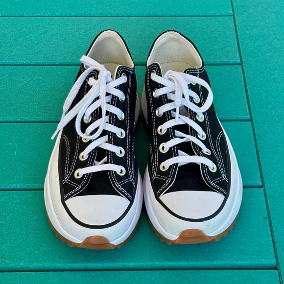 CONVERSE Chuck Taylor Canvas Run Star Hike Platform Low Top Black Women's 7 - Picture 11 of 16